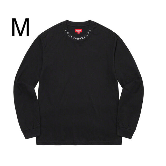 Supreme Stars Collar L/S TOP Black Lサイズ