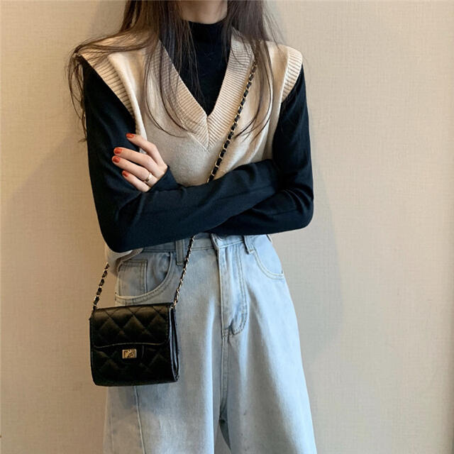 ZARA(ザラ)の【即発送可】スタイリッシュ♪Vネックニット トップス レディース韓国ファッション レディースのトップス(ニット/セーター)の商品写真