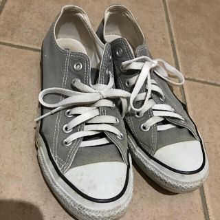 コンバース(CONVERSE)のコンバース  グレー　中古　ヴィンテージ (スニーカー)