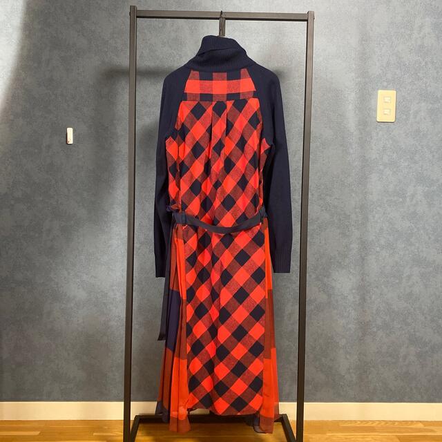 sacai - sacai ニットワンピースの通販 by MOMO|サカイならラクマ