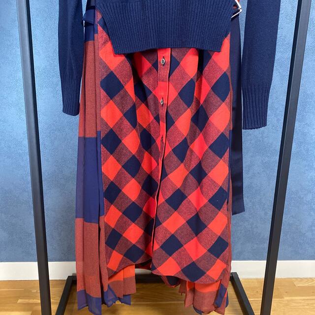 sacai ニットワンピース sacai ニットワンピース