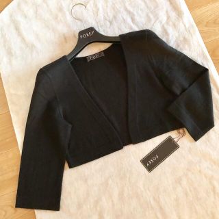 フォクシー(FOXEY)の☆FOXEYフォクシー☆カシミヤシルク素材パーフェクトボレロ♪超美品タグ有り(カーディガン)