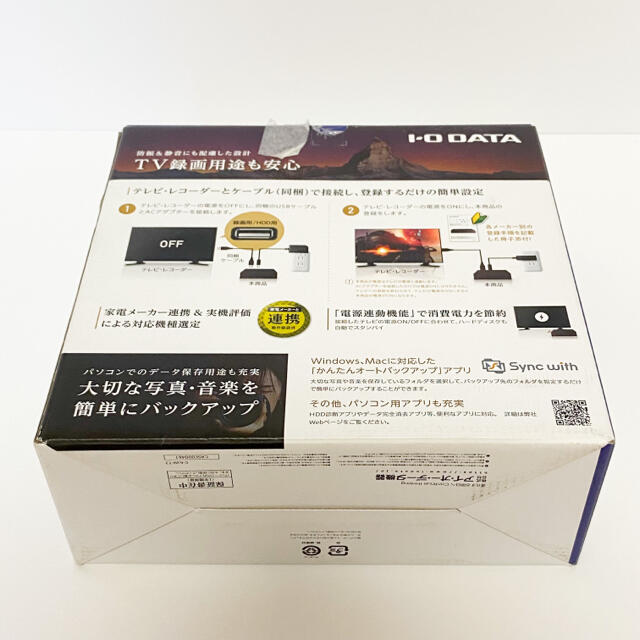 IODATA(アイオーデータ)の【美品】I/O DATA 4K対応外付けHDD HDCZ-UTL4KC スマホ/家電/カメラのPC/タブレット(PC周辺機器)の商品写真