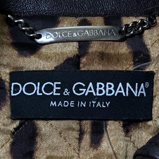 DOLCE&GABBANA(ドルチェアンドガッバーナ)のドルチェアンドガッバーナ ブルゾン 38 S - レディースのジャケット/アウター(ライダースジャケット)の商品写真