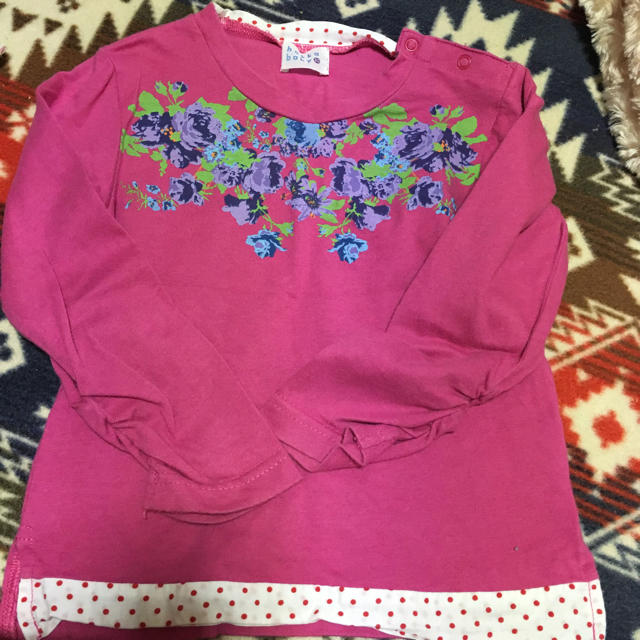 hakka baby(ハッカベビー)のハッカベビー♡ロンT 90 キッズ/ベビー/マタニティのキッズ服女の子用(90cm~)(Tシャツ/カットソー)の商品写真