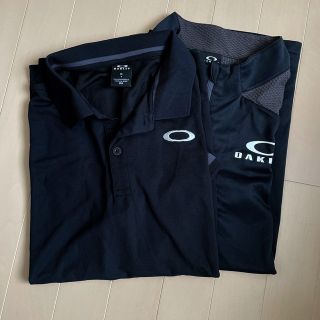 オークリー(Oakley)の⭐️２枚組⭐️オークリー　トレーニングシャツ　黒　超美品　XLサイズ　送料込み(トレーニング用品)