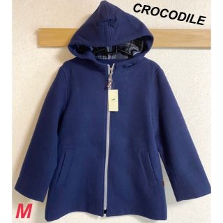 クロコダイル(Crocodile)の新品　クロコダイル　レディース　フード付きコート　ネイビー　M(ブルゾン)