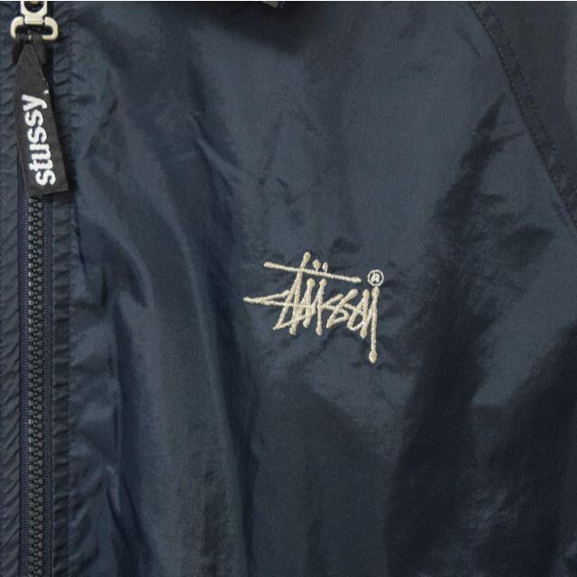 STUSSY - 《ステューシー》オールド USA製 刺繍ロゴ L ネイビー