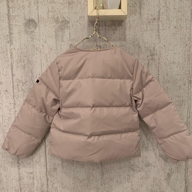 petit main(プティマイン)の新品★プティマイン　ノーカラーフリルダウンコート　120 キッズ/ベビー/マタニティのキッズ服女の子用(90cm~)(コート)の商品写真