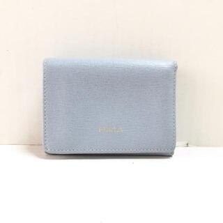 新品☆ FURLA(フルラ)ライトブルー レザー 折り財布