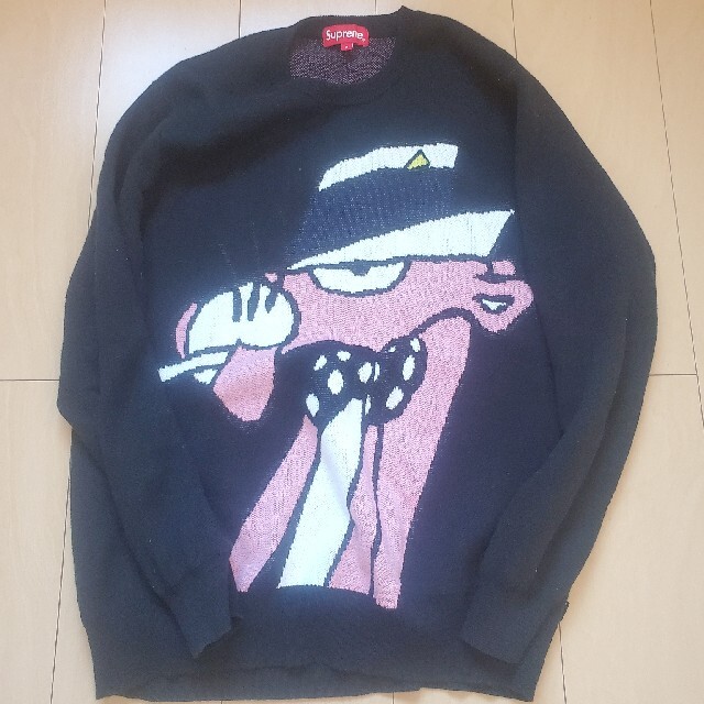 Ｌ　Supreme シュプリームCotton Sweater ピンクパンサー