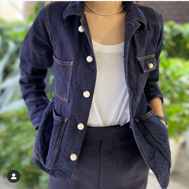 MADISON BLUE 完売 パールボタン ワンウォシュデニムジャケット MADISON BLUE 完売 パールボタン ワンウォシュデニムジャケット