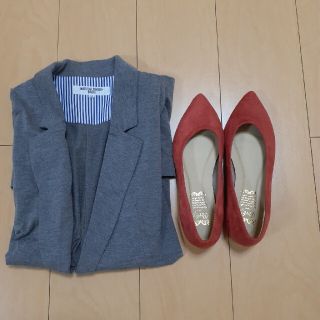 パーキー(PURKY)のパーキーレディースメタルヒールフラットパンプス　miiruさん専用(ハイヒール/パンプス)