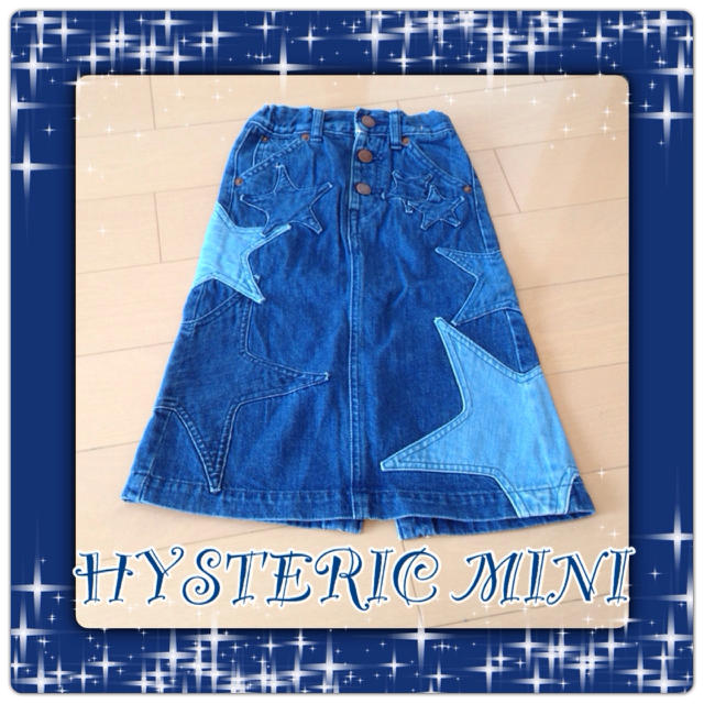 HYSTERIC MINI(ヒステリックミニ)の☆ヒスミニ★デニムスカート100cm キッズ/ベビー/マタニティのキッズ服女の子用(90cm~)(その他)の商品写真