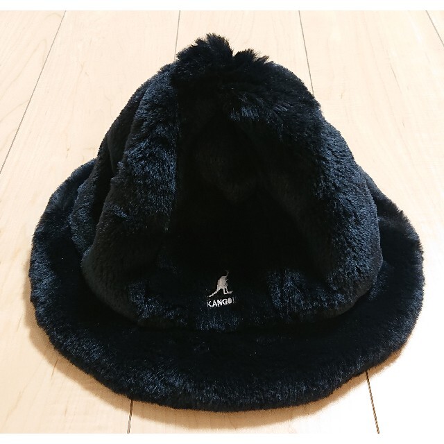 KANGOL(カンゴール)のM 美品 KANGOL カンゴール Faux Fur Casual ブラック メンズの帽子(ハット)の商品写真