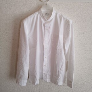ムジルシリョウヒン(MUJI (無印良品))の無印良品 超長綿 洗いざらしブロード スタンドカラーシャツ 未使用品(シャツ)