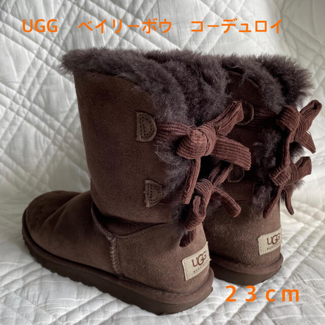 UGG(アグ)のUGG ベイリーボウ　コーデュロイ　23cm レディースの靴/シューズ(ブーツ)の商品写真