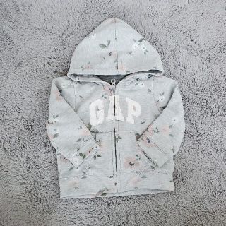 ギャップ(GAP)のbabyGap グレー♡パーカー♡花柄♡  12-18m  80cmくらい(ジャケット/コート)