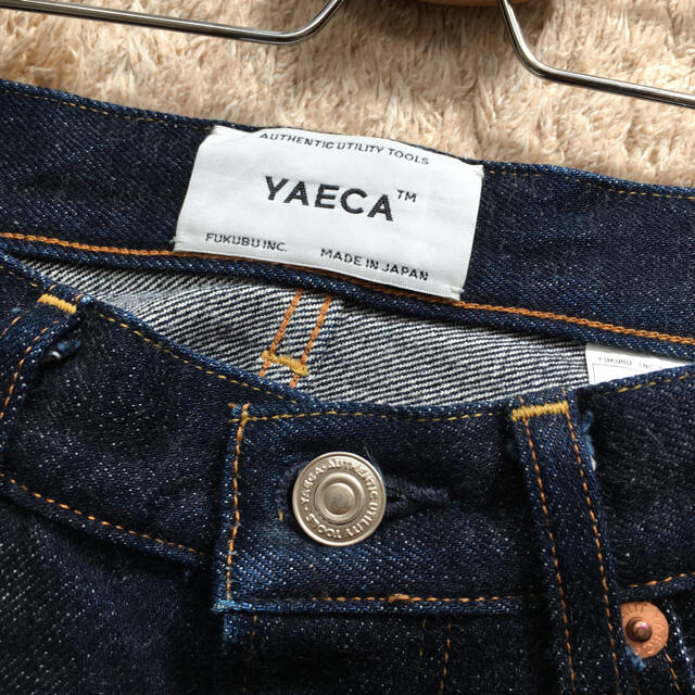 YAECA(ヤエカ)の【YAECA】ワイドテーパードデニム　9-14W レディースのパンツ(デニム/ジーンズ)の商品写真