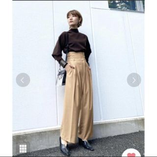 アメリヴィンテージ(Ameri VINTAGE)のAmeri UNDRESSED HIGH WAIST TAPERED PANTS(カジュアルパンツ)