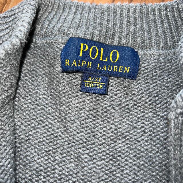 POLO RALPH LAUREN(ポロラルフローレン)のラルフローレン  ニットのジャケット100 キッズ/ベビー/マタニティのキッズ服男の子用(90cm~)(ジャケット/上着)の商品写真