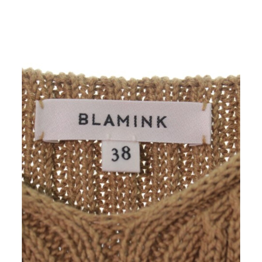 BLAMINK(ブラミンク)のBLAMINK ブラミンク ワンピース 38(M位) キャメル 【古着】【中古】 レディースのワンピース(ひざ丈ワンピース)の商品写真