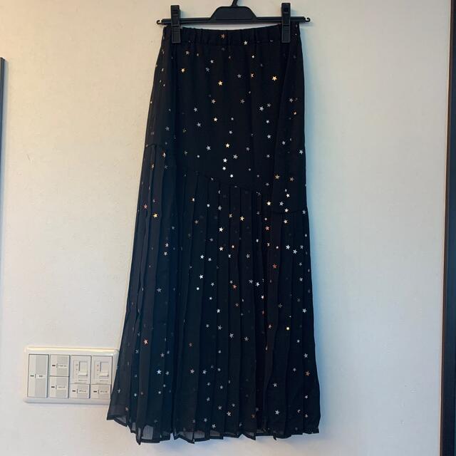 LOWRYS FARM(ローリーズファーム)のocean様専用　ローリーズファーム　星柄切り替えプリーツスカート レディースのスカート(ロングスカート)の商品写真