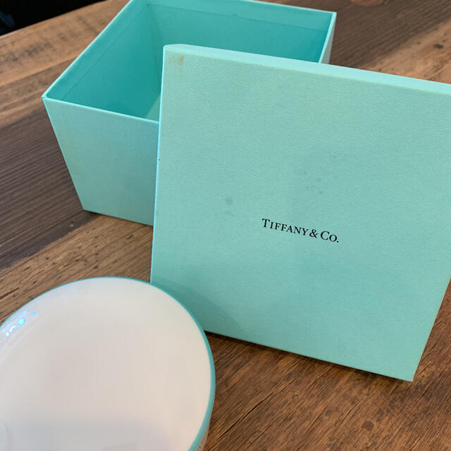 TIFFANY\u0026CO.♡ティファニーのブルーリボンギフトBOX♡陶器製♡廃盤レア