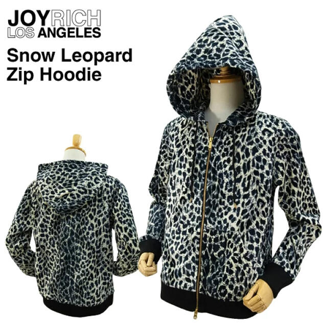 【JOYRICH】スノーレオパード ジップフーディー韓国ファッション