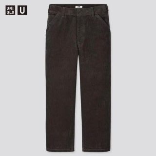 ユニクロ(UNIQLO)のコーデュロイワイドワークパンツ　UNIQLO U(ワークパンツ/カーゴパンツ)