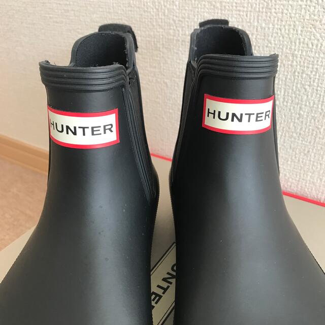 HUNTER(ハンター)のハンター　長靴　レインブーツ ブラック　ショートブーツ レディースの靴/シューズ(レインブーツ/長靴)の商品写真