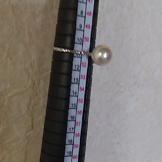 あこや真珠　リング　11号　ⓜ―11S　7mm　♡大変美しいです♡　日常使いに♪ レディースのアクセサリー(リング(指輪))の商品写真