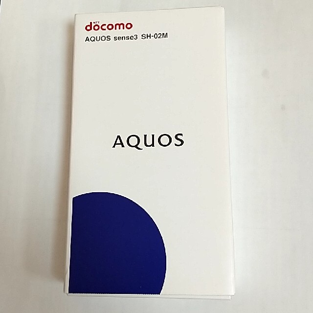 AQUOS(アクオス)のSHARP AQUOS sense3 SH-02M Black スマホ/家電/カメラのスマートフォン/携帯電話(スマートフォン本体)の商品写真