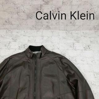 カルバンクライン(Calvin Klein)のCalvin Klein カルバンクライン フェイクレザージャケット(ブルゾン)