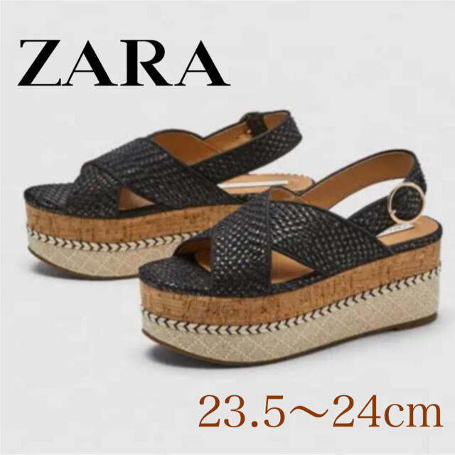 ZARA(ザラ)の《ZARA人気商品》厚底サンダル　ZARA 23.5 24.0 レディースの靴/シューズ(サンダル)の商品写真