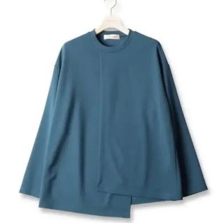 ステュディオス(STUDIOUS)の値下げ！cullni クルニ　20ss アシンメトリーカットソー　濃いグリーン(Tシャツ/カットソー(七分/長袖))