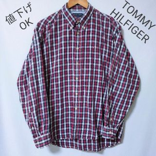 トミーヒルフィガー(TOMMY HILFIGER)の【TOMMY HILFIGER】長袖　チェック　ボタンダウン　シャツ(シャツ)