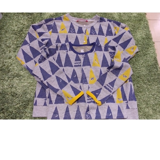 Design Tshirts Store graniph(グラニフ)の親子ペア　カーディガン　graniph キッズ/ベビー/マタニティのキッズ服女の子用(90cm~)(Tシャツ/カットソー)の商品写真