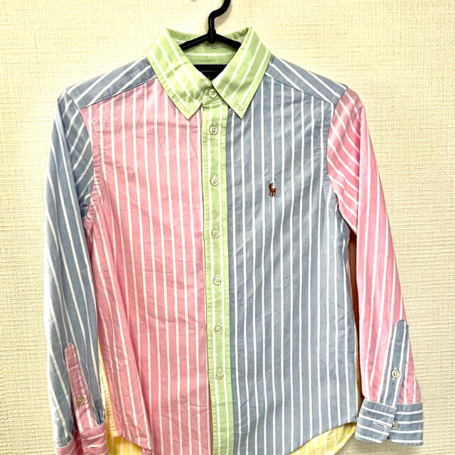 Ralph Lauren(ラルフローレン)のRalph LaurenストライプシャツＳ  8 キッズ/ベビー/マタニティのキッズ服男の子用(90cm~)(ブラウス)の商品写真