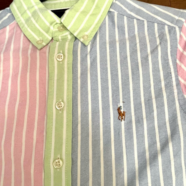 Ralph Lauren(ラルフローレン)のRalph LaurenストライプシャツＳ  8 キッズ/ベビー/マタニティのキッズ服男の子用(90cm~)(ブラウス)の商品写真