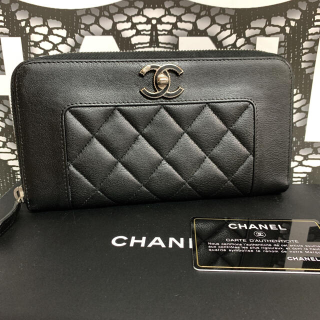 専用デス＊CHANEL シャネル マドモアゼル ラウンドジップ 長財布