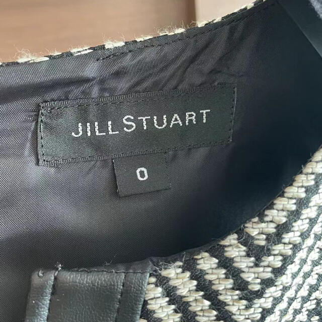 JILLSTUART(ジルスチュアート)のジルスチュアート美品ツイード美ラインワンピース レディースのワンピース(ひざ丈ワンピース)の商品写真