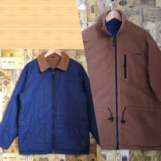 エルエルビーン(L.L.Bean)のエルエルビーン　フリース　ダウン　ヴィンテージ　ナイロンジャケット　90s 希少(ブルゾン)