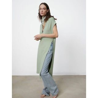 ZARA ザラ 2021 ロング　ニット　ベスト