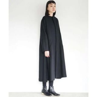 ヤエカ(YAECA)のMochi モチ no collar coat [black](ロングコート)