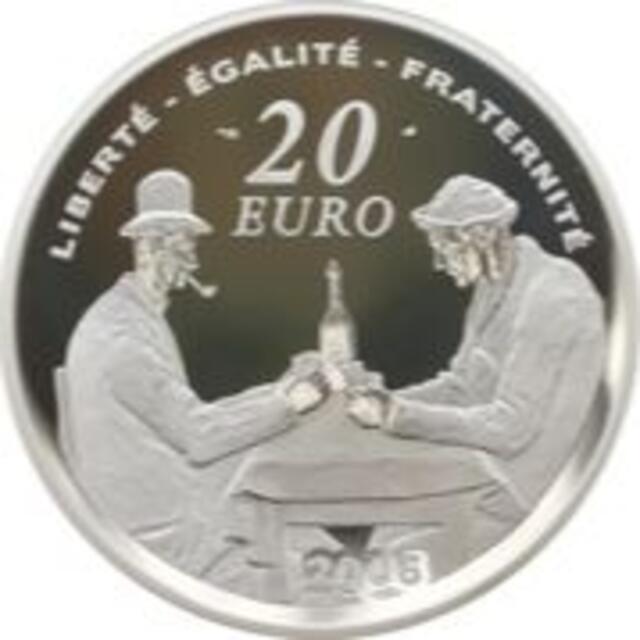 2006 フランス セザンヌ追悼 100周年 20ユーロ 5オンス プルーフ銀貨 ...