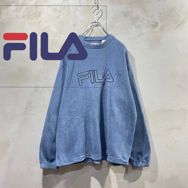 FILA(フィラ)の古着 FILA フィラ クルーネック フリース　スウェット メンズのトップス(スウェット)の商品写真