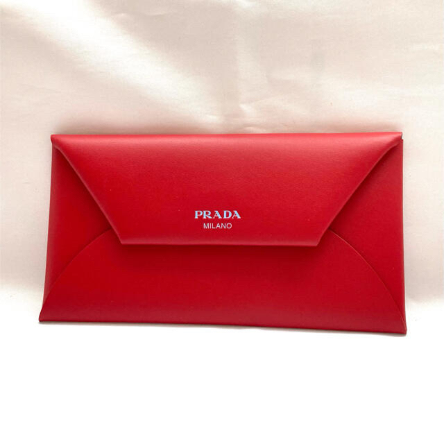 新品⭐︎PRADA プラダ 1mf011 ロングウォレット カードケース レッド