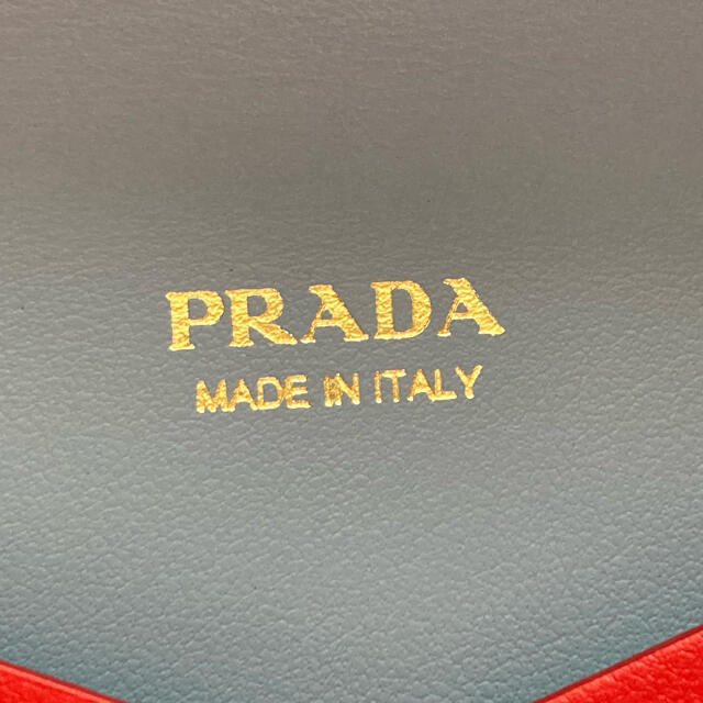 新品⭐︎PRADA プラダ 1mf011 ロングウォレット カードケース レッド