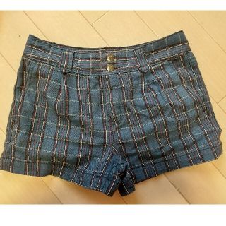 ギャップ(GAP)のショートパンツ GAP チェック 秋冬物 ブルー(ショートパンツ)